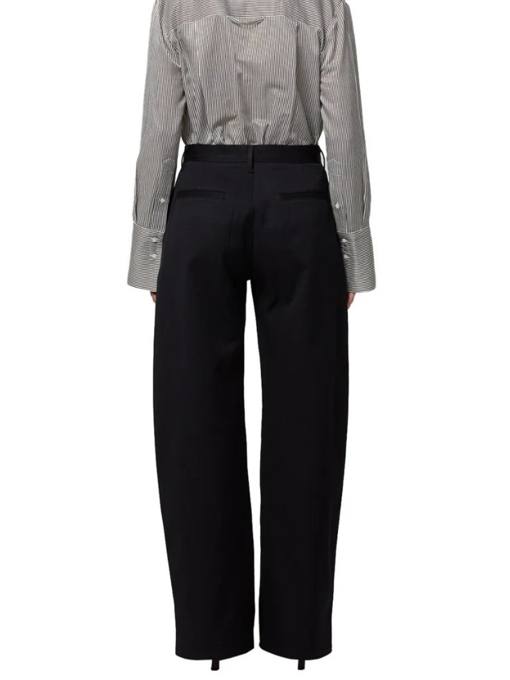NWT $328 CITIZENS OF HUMANITY AYLA BLACK POLISH TROUSER PANTS SIZE W27 - Picture 5 of 9